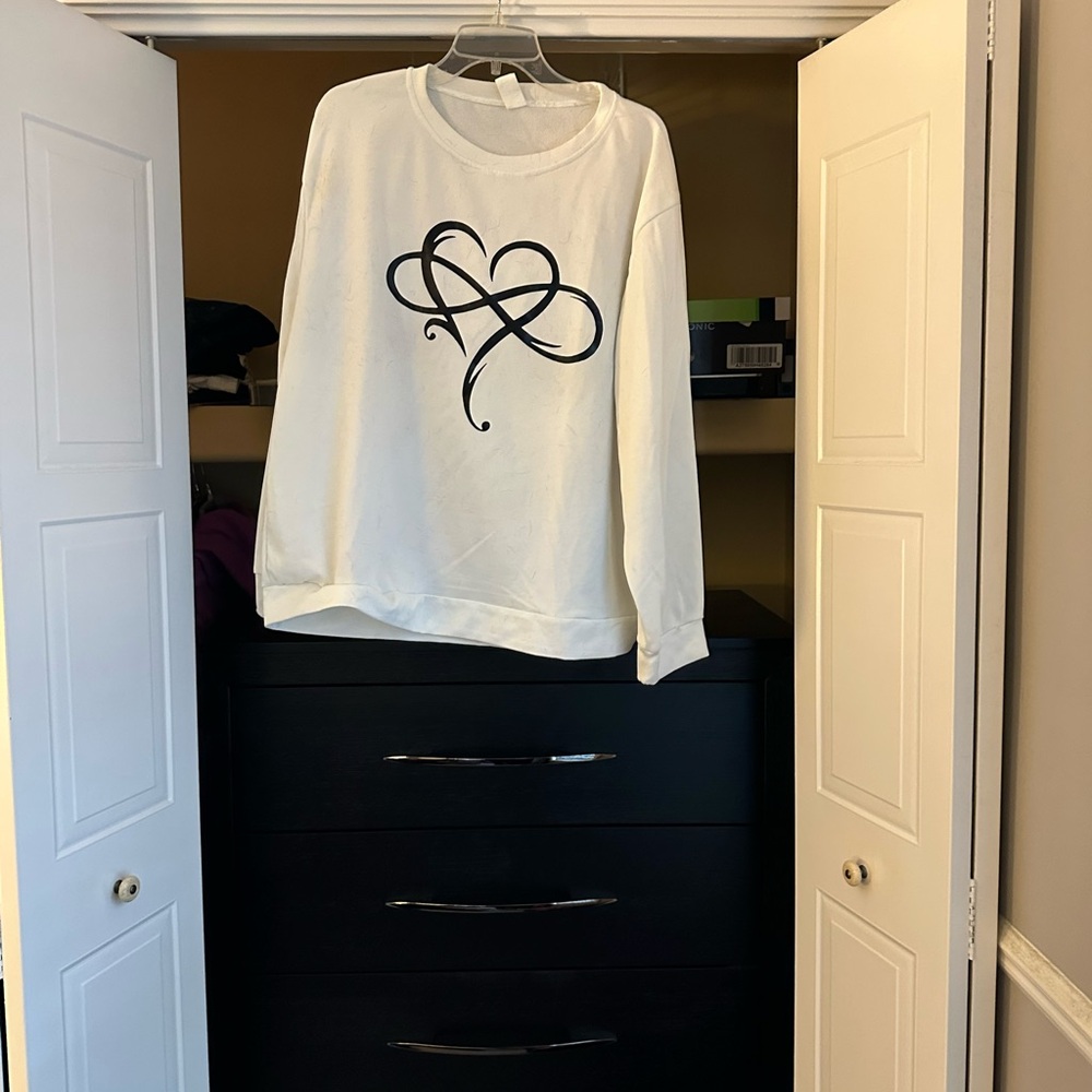 White light sweatshirt